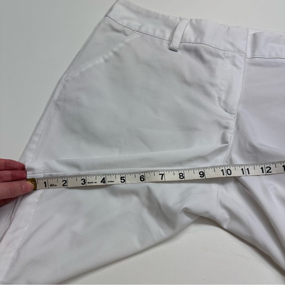 adidas Climalite Women's Classic White Bermuda Golf Athletic Shorts Size 10 - Picture 8 of 8